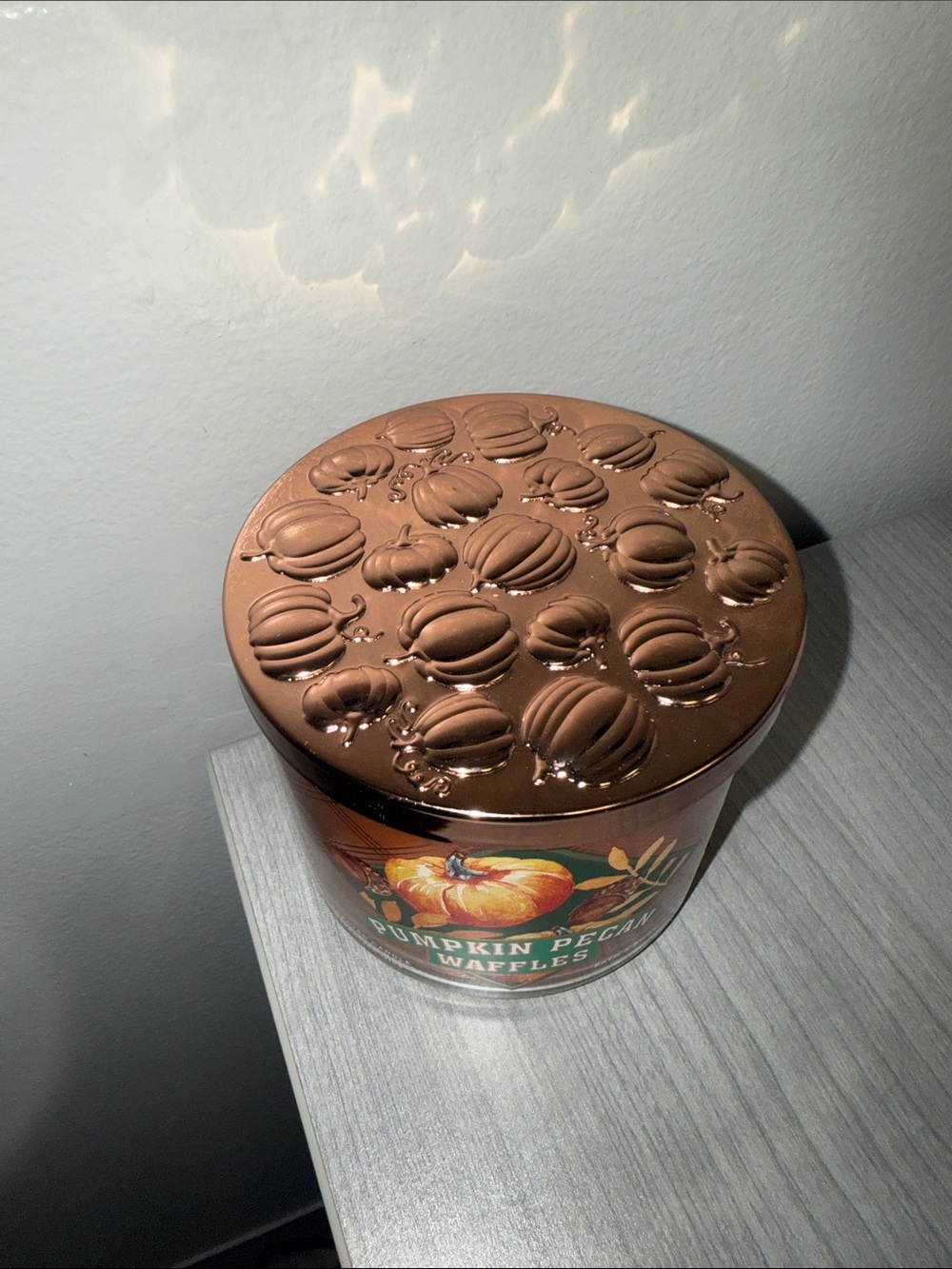 Bath and Body Works Pumpkin Pecan Waffles 3 Wick Candle - Picture 2 of 4